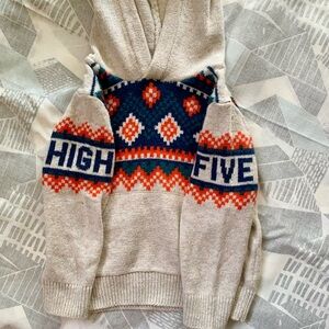High Five Fair Isle Sweater Hoodie
